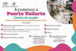 Instala DIF Vallarta centros de acopio