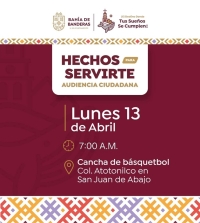 La Audiencia Ciudadana llegará a San Juan de Abajo