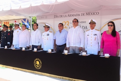 Conmemoran autoridades el Día de la Armada de México