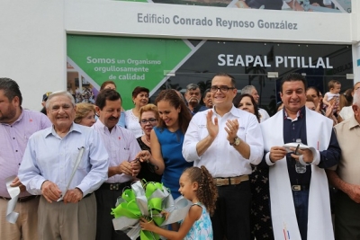 Amplio reconocimiento del Gobernador a logros de Abarca; inauguran oficinas de Seapal en el Pitillal