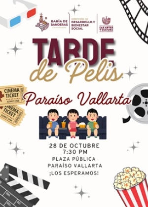 La Tarde de Pelis llegará a Paraíso Vallarta