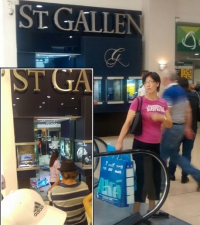 Ocho sujetos roban la joyería “St Gallen” dentro de la Gran Plaza