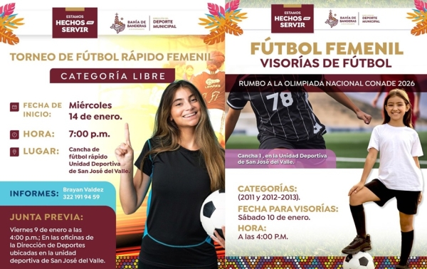 ¡Se vienen las visorías de fútbol femenino rumbo a la Olimpiada Nacional CONADE 2026!