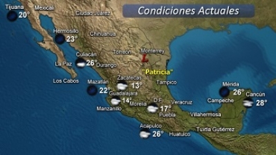 Los remanentes de “Patricia” llegaron hasta Monterrey y Coahuila; habrá más lluvias en Jalisco, pronostica la Conagua