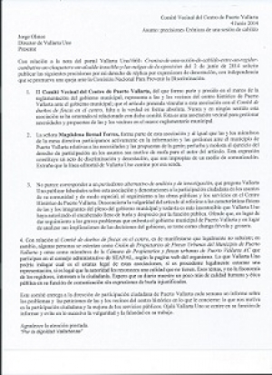 CARTA ACLARATORIA