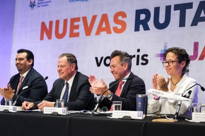 Anuncia Jalisco 11 nuevas rutas aéreas de Volaris y refuerza liderazgo como destino nacional e internacional