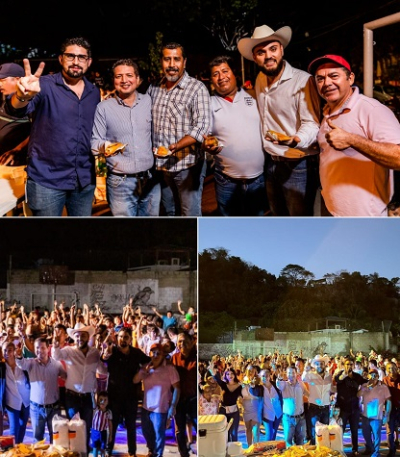 Regidor Paco Sánchez y Juan Calderón celebran La Candelaria escuchando a vecinos de Bugambilias