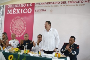 Bahía de Banderas, presente en el 106 Aniversario del Ejército Mexicano