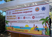 Supervisa Comisario el operativo de vigilancia en las playas del puerto