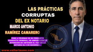 Ex notario Marco Antonio Ramírez C. de Bucerías, todo un rosario de prácticas criminales y todavía tuvo la desfachatez de ampararse