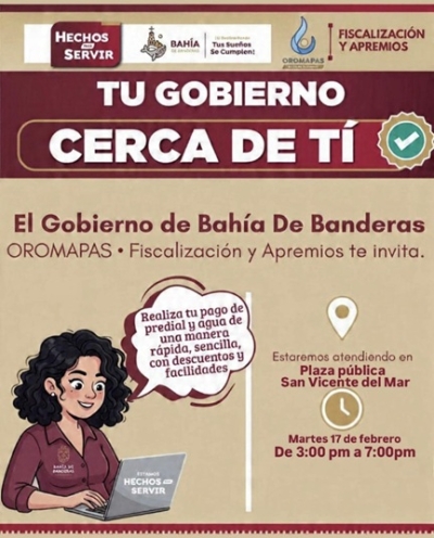 Tu Gobierno Cerca de ti llegará a San Vicente del Mar