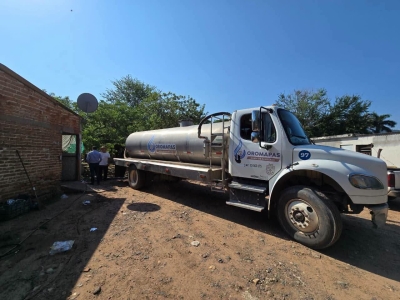 Gobierno de Bahía de Banderas lleva apoyo de saneamiento a Aguamilpa