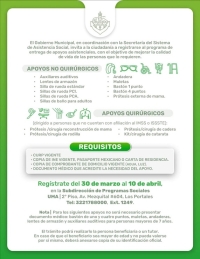 Invitan al registro para apoyos funcionales y cirugías gratuitas en Puerto Vallarta