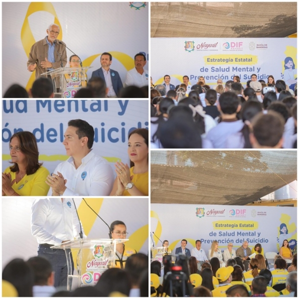 Miguel Ángel Navarro Quintero y Héctor Santana encabezan en Bahía de Banderas la Estrategia Estatal de Salud Mental y Prevención del Suicidio