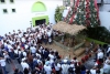 Realiza César Abarca tradicional encendido del Árbol Navideño