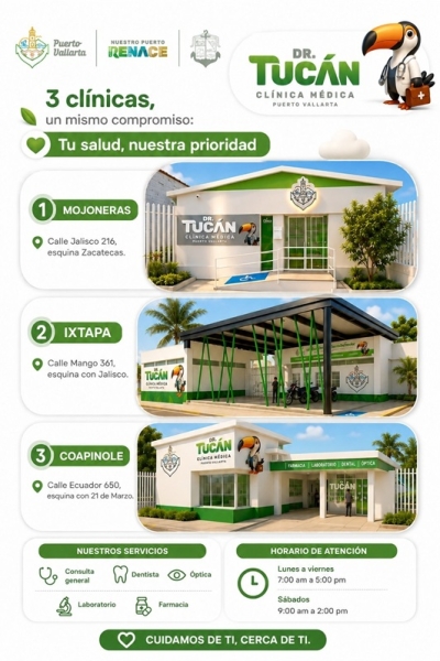 ¡Conoce dónde se encuentra tu Clínica Dr. Tucán más cercana!