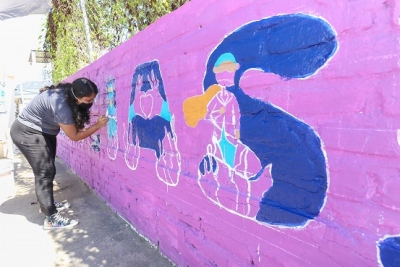 Reconocen labor del personal salud a través del arte