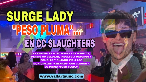 La “prima” de Peso Pluma hizo el oso de su vida en la cantina alternativa “CC Slaughters”