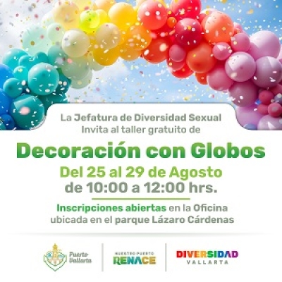 ¡A inflar la creatividad! Taller gratuito de decoración de globos
