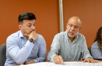 Israel Santillán encabeza mesa de trabajo para atender inundaciones en Avenida México, Nuevo Nayarit