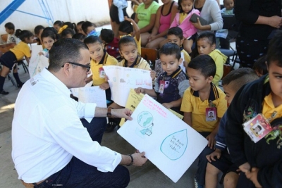 Entrega Abarca Bebederos al Preescolar Josefa Ortiz de Domínguez