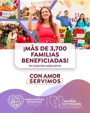 El "Mercadito” ha beneficiado a más de 3,700 familias de Bahía de Banderas