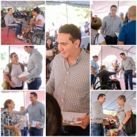 Héctor Santana encabezó la Audiencia Ciudadana número 54 en Palma Real