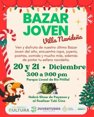 Gobierno del Bien invita al último Bazar Joven del año