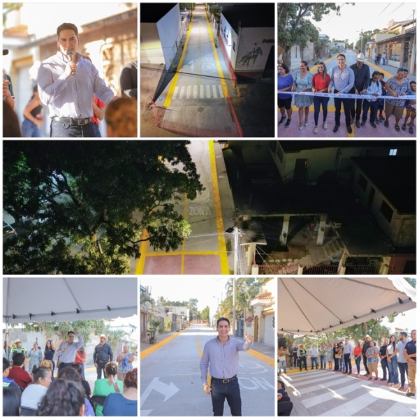 Héctor Santana inauguró la calle Leopoldo Saldaña en Bucerías