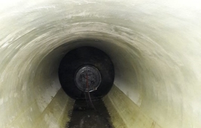 En marcha instalación de la manga en el Colector Centro - Norte