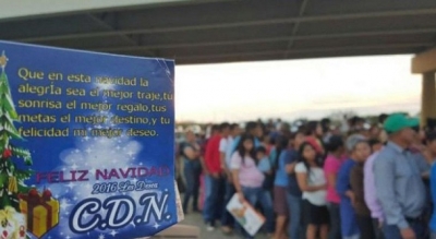 Reparten narco-regalos en Nuevo Laredo; el CDN obsequia cobijas, juguetes y cenas