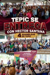 Tepic respalda con hechos a Héctor Santana