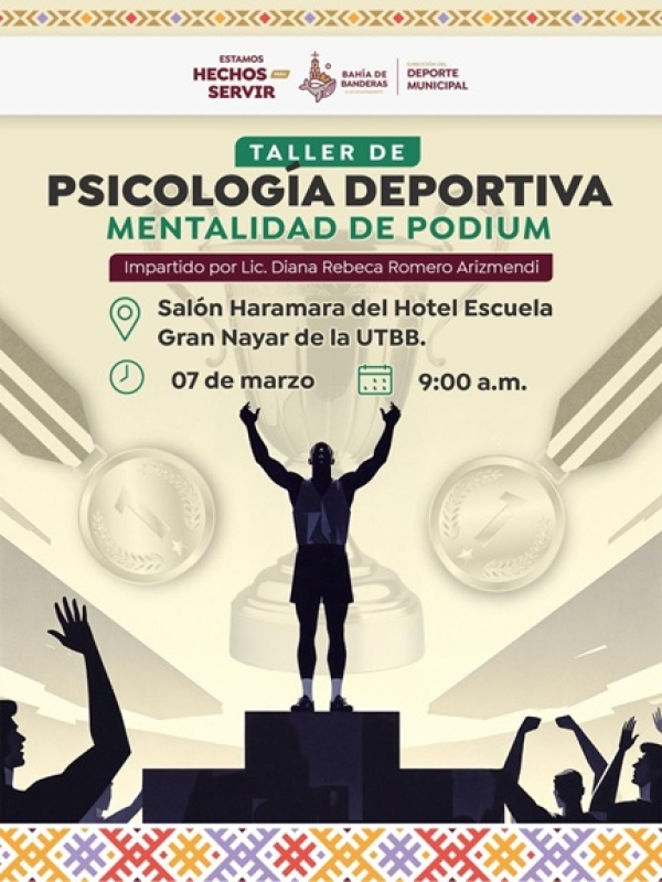 Gobierno Municipal de Bahía de Banderas invita al Taller “Mentalidad de Podio”