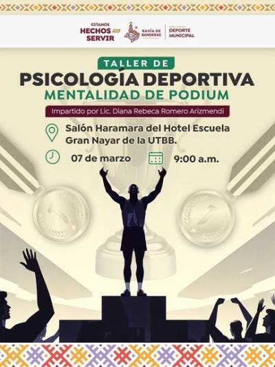 Gobierno Municipal de Bahía de Banderas invita al Taller “Mentalidad de Podio”