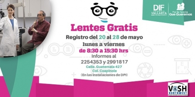 Prepara DIF PV entrega de lentes gratis a personas que lo requieran