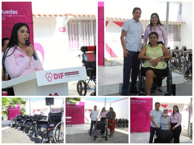 DIF Bahía de Banderas entrega 47 sillas de ruedas donadas por Real Gate