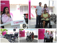 DIF Bahía de Banderas entrega 47 sillas de ruedas donadas por Real Gate