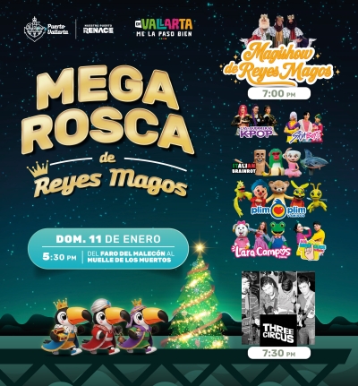 Puerto Vallarta celebrará el Día de Reyes con la rosca más grande de su historia