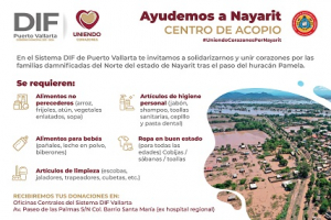 Continúa DIF con el acopio de alimentos en apoyo a Nayarit