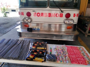 Asegura personal de PCyB 40 kilos de material de pirotecnia