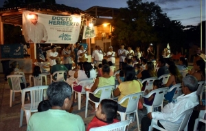 Gran apoyo para Heriberto Sánchez en su primer cierre de campaña