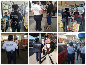 Entregan trípticos informativos preventivos sobre la violencia y sus tipos