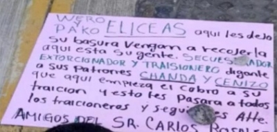 Michoacán vuelve a la realidad tras visita del Papa: dejan cabeza humana y mensaje