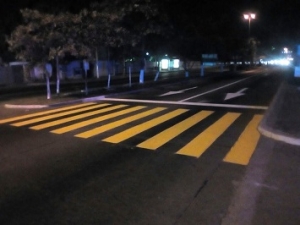 Vialidad Municipal baliza calles y avenidas del puerto