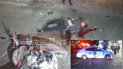 Taxista del sitio 22 provoca muerte de un motociclista en la Av. Fco. Villa