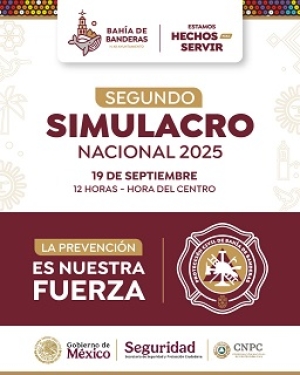 Bahía de Banderas listo para el Simulacro Nacional 2025