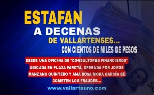 Conocidos vallartenses estafan con cientos de miles de pesos a ahorradores de buena fe a través de “Consultores Financieros”
