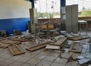 Regreso a clases presenciales, entre azul y buenas noches; la mayoría de escuelas sufren abandono y fueron vandalizadas