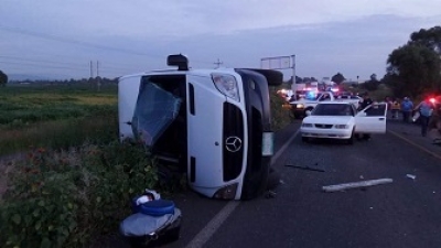 Choque múltiple en Tepa