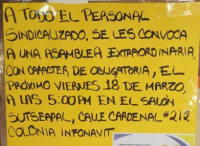 Asamblea extraordinaria del sindicato de empleados municipales; trasciende que Gilberto Lorenzo se ausentó de la ciudad